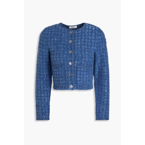 Sandro粗花呢夹克