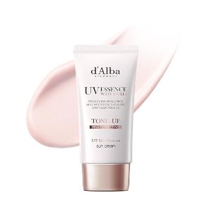 韩女抢疯了！防晒隔离2合1 素颜首选！d'alba 粉色 提亮防晒