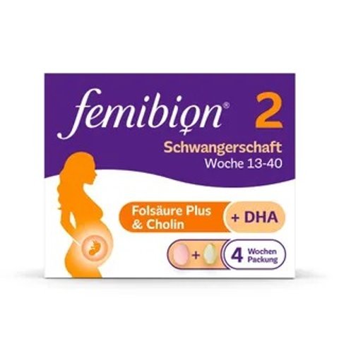 Femibion​​2段孕期食品补充剂，13-40 周