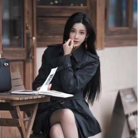 Burberry@小宋，版权属于原作者系腰带双排扣华达呢风衣