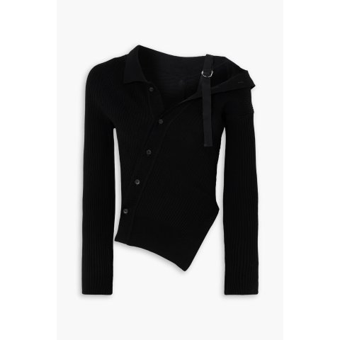 Jacquemus居然还有码！！！便宜就买吧黑色不规则针织衫