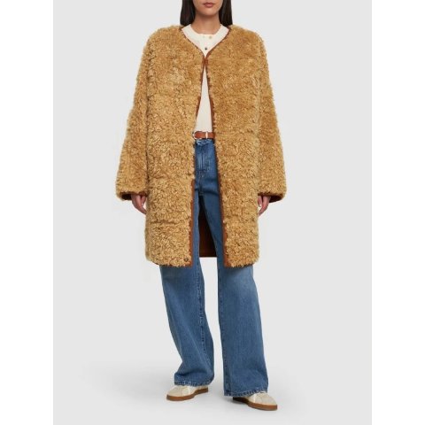 STAND STUDIO32-38有Paola人造剪羊毛大衣