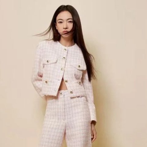 Sandro吴景言同款！粗花呢夹克