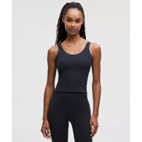 Lululemon低调海军蓝色Glow Up背心