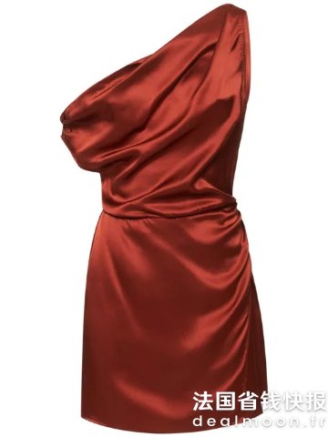 ReformationAlanis丝缎迷你连衣裙