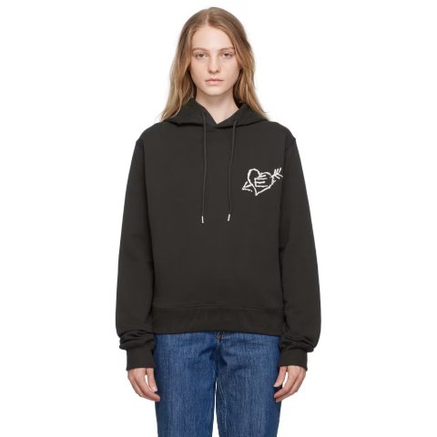 Etudes棕色 Limit Small Graffiti 连帽衫