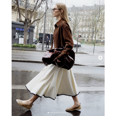 Massimo Dutti模特同款！法式小白裙