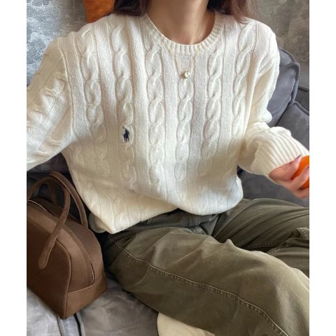 Polo Ralph Lauren这件码全！！！麻花毛衣