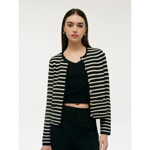 GOELIACeline风满格！条纹开衫 