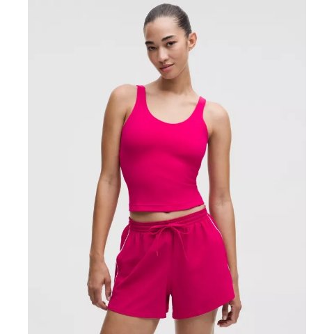 Lululemon火龙果粉色 很显白Glow Up背心