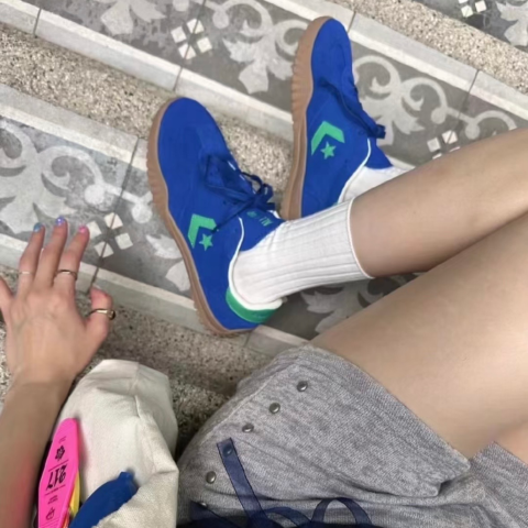 Converse博主同款复古蓝！图@匡威Run Star Trainer 德训鞋