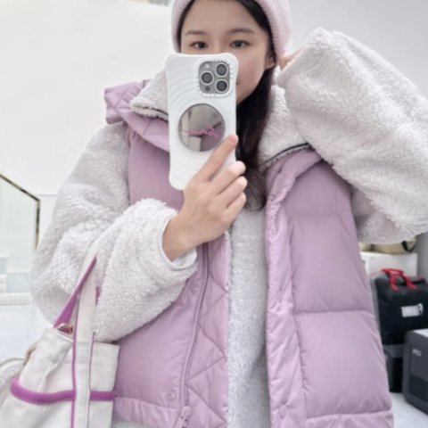 LululemonRosebrush色 @菡菡哟Wunder Puff 短款羽绒马甲