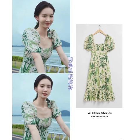 & Other Stories@金晨 同款印花长裙