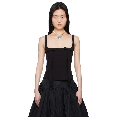 黑色 Teacup 背心