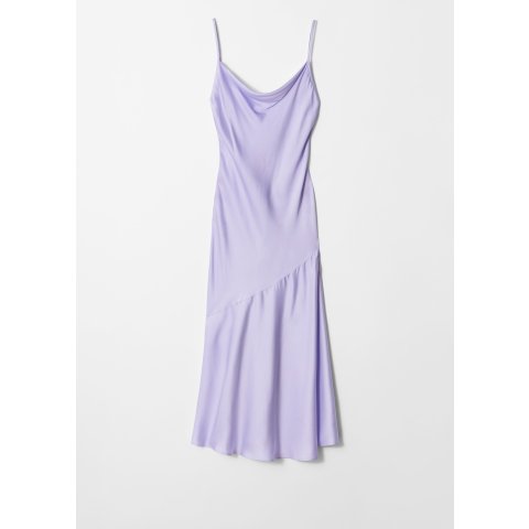 & Other Stories紫色缎面裙