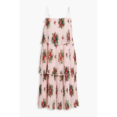 Ganni碎花吊带裙