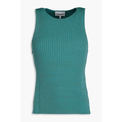 Ganni螺纹背心