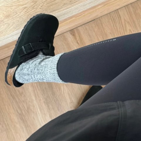 BirkenstockBoston 麂皮拖鞋