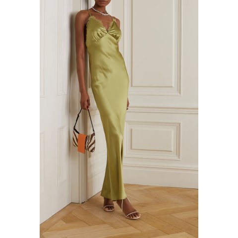 Reformation美到哭泣！！没想到还有码丝绸连衣裙