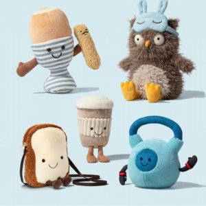 Jellycat 极限上新！网球钥匙链、腊肠狗、蒙眼猫头鹰快抢