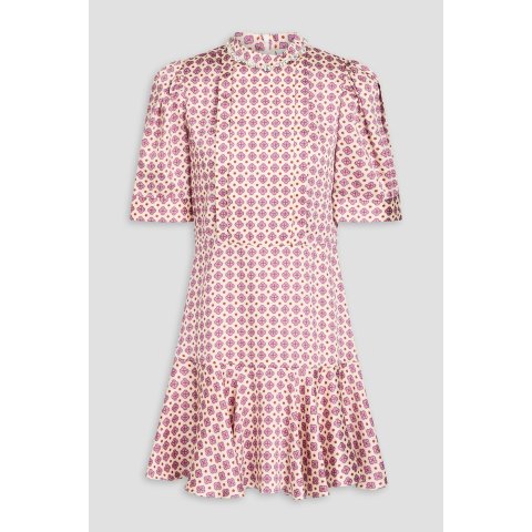 Sandro闪着富家千金的光！缎面连衣裙