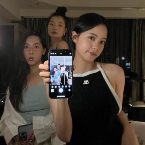 Courreges欧阳娜娜类似款罗纹针织背心