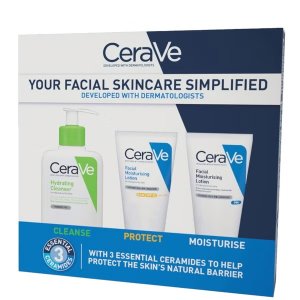 CeraVe3个统统都是正装！半价啊！！洁面+防晒日霜+晚霜