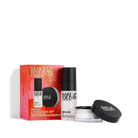 make up forever总价€57 这是44折！mini散粉+定妆喷雾