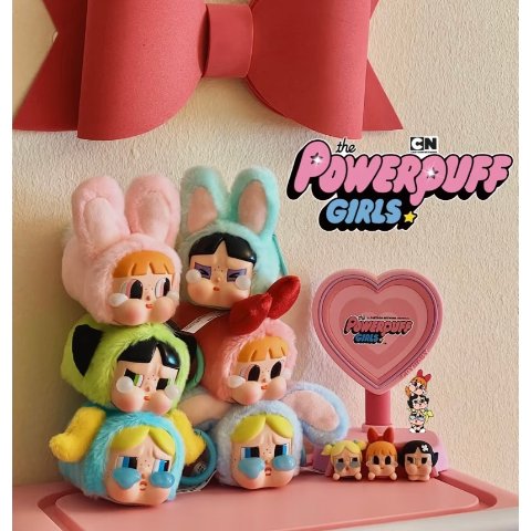 CRYBABY × Powerpuff Girls 联名挂件3枚