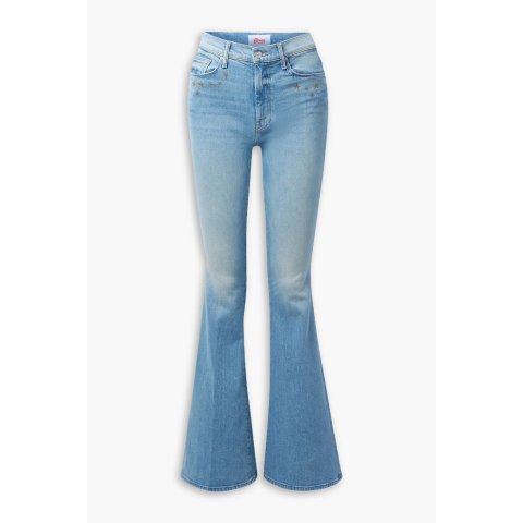 Mother高腰阔腿牛仔裤