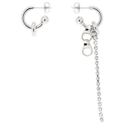 质感超级好！！！不规则流苏钻链耳环