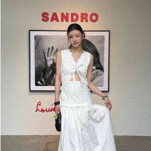 Sandro 全网蕞好价捡漏‼️印花上衣€38，蕾丝蛋糕裙€77