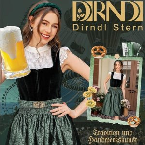 DIRNDLSTERN 啤酒节Dirndl 🌸集齐春天的颜色