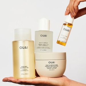 OUAI 从头皮至发丝的专业护理 玫瑰 佛手柑 调香一绝！