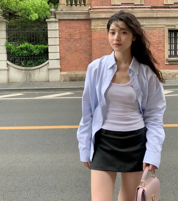 AMI 爱心衬衫