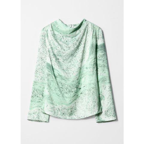 & Other Stories有点水墨画的感觉新中式上衣