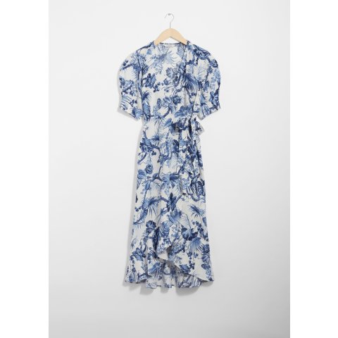 & Other Stories这条好国风~~很漂亮青花瓷连衣裙