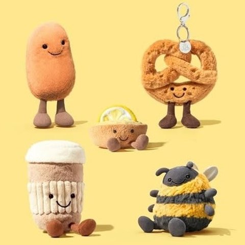 最高减€15 碱水结吊坠€23Jellycat 全线闪购价！蜂蜜小熊、生日蛋糕、天空龙 都爆🔥款