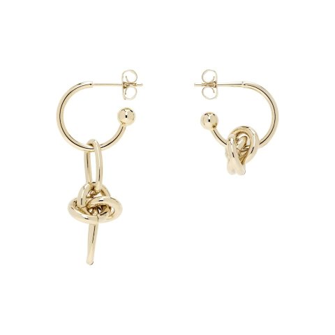 小众设计品牌不规则绳结耳环