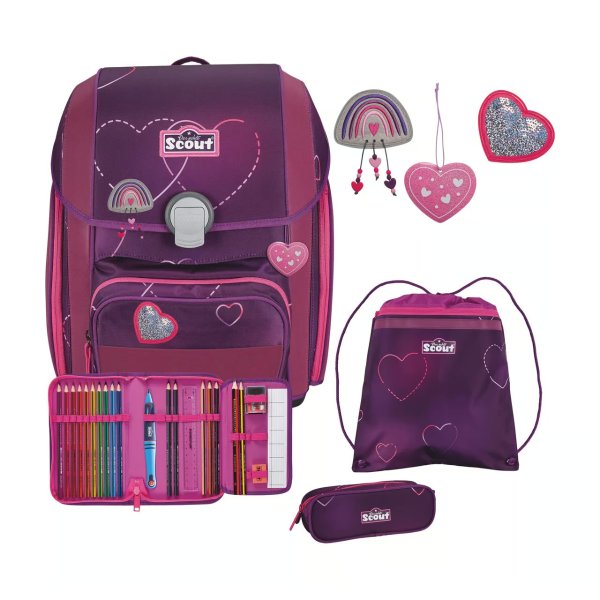 EXCLUSIVSchulranzen-Set, 4件套