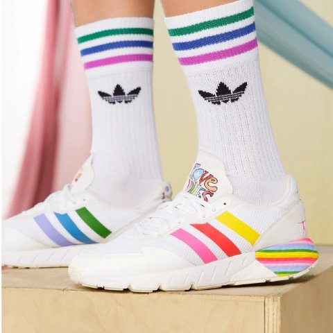 adidas Originals白菜价啊啊啊!!彩虹运动鞋