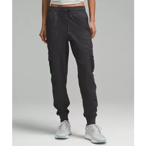 Lululemon宽松款中腰工装运动裤