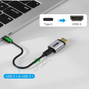 手机/平板秒连大屏！ELUTENG USB-C转HDMI小神器