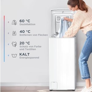 小户型天选洗衣机！Midea 8kg上开门洗衣机
