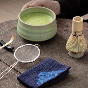 抹茶🍵脑袋表示非常需要！抹茶碗、搅拌器、筛子等7件套