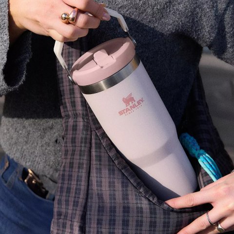 玫瑰色吸管杯 0.8L