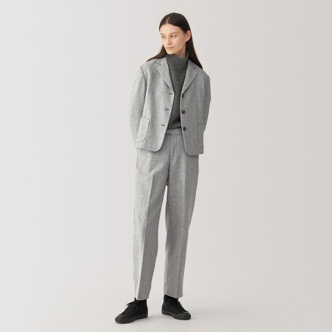 羊毛混纺小西装