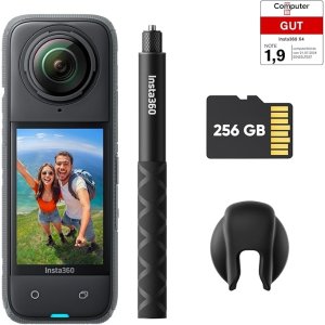 Insta360On Go套装，含256G内存卡、镜头保护、自拍杆X4 全景运动相机