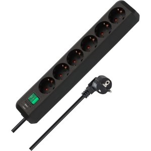 Brennenstuhl6接口；4件再叠95折排插 1.5m