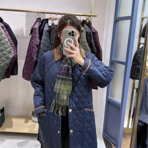 30周年海军蓝绗缝棉服
